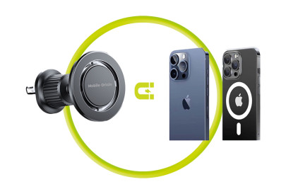 Magnetický držák do ventilace CA9 – včetně kovové destičky