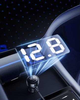 75W 5in1 Car Charger CA23 - 2x USB-C + USB-A Port, 2x USB-C Cable