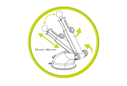Bezdrátová nabíječka do auta MO4, kompatibilní s MagSafe