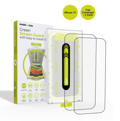 Screen Guard with easy applicator Full Coverage, 2 pack iPhone 17 Series