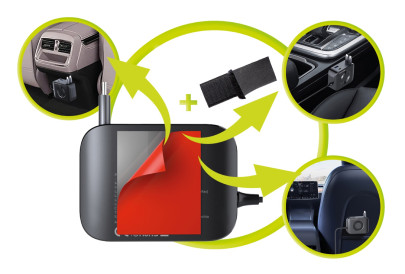 75W 5in1 Car Charger CA23 - 2x USB-C + USB-A Port, 2x USB-C Cable