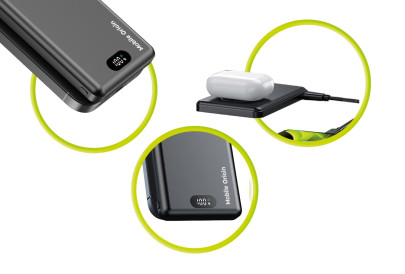 Wireless Metal Slim PowerBank 3in1 PB8 10000mAh