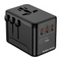 Cestovní Adaptér GaN 67W PW5 EU/UK/US/AUS, 3x USB-C + USB-A