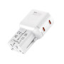 GaN 45W Travel Adapter, EU/US/UK/AU PW26 White