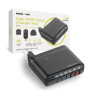 Cestovní nabíječka GaN 140W PW12 EU/UK/US, 3x USB-C + 3x USB-A