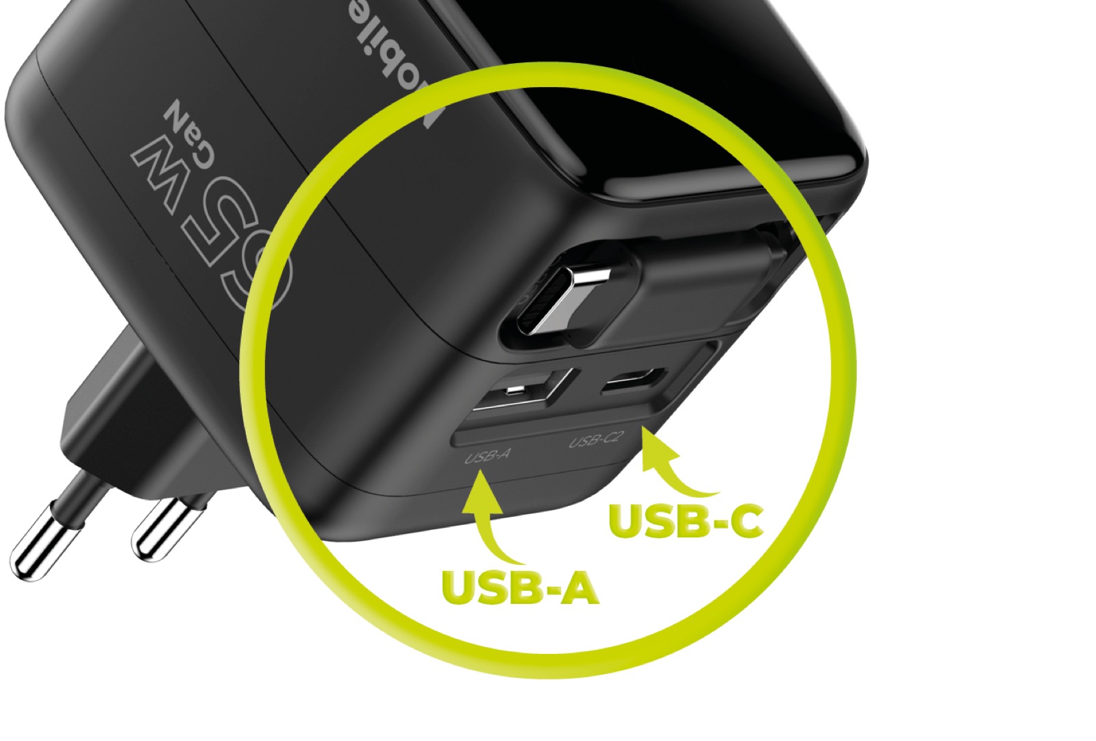 Universal USB-C and USB-A Ports