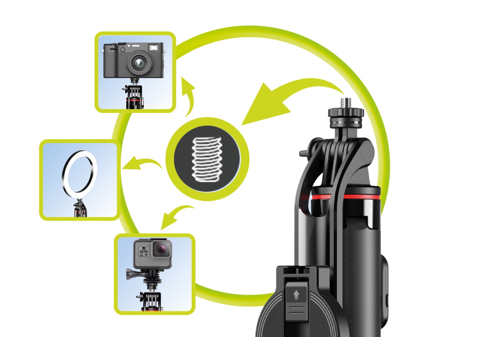 Universal 1/4" thread