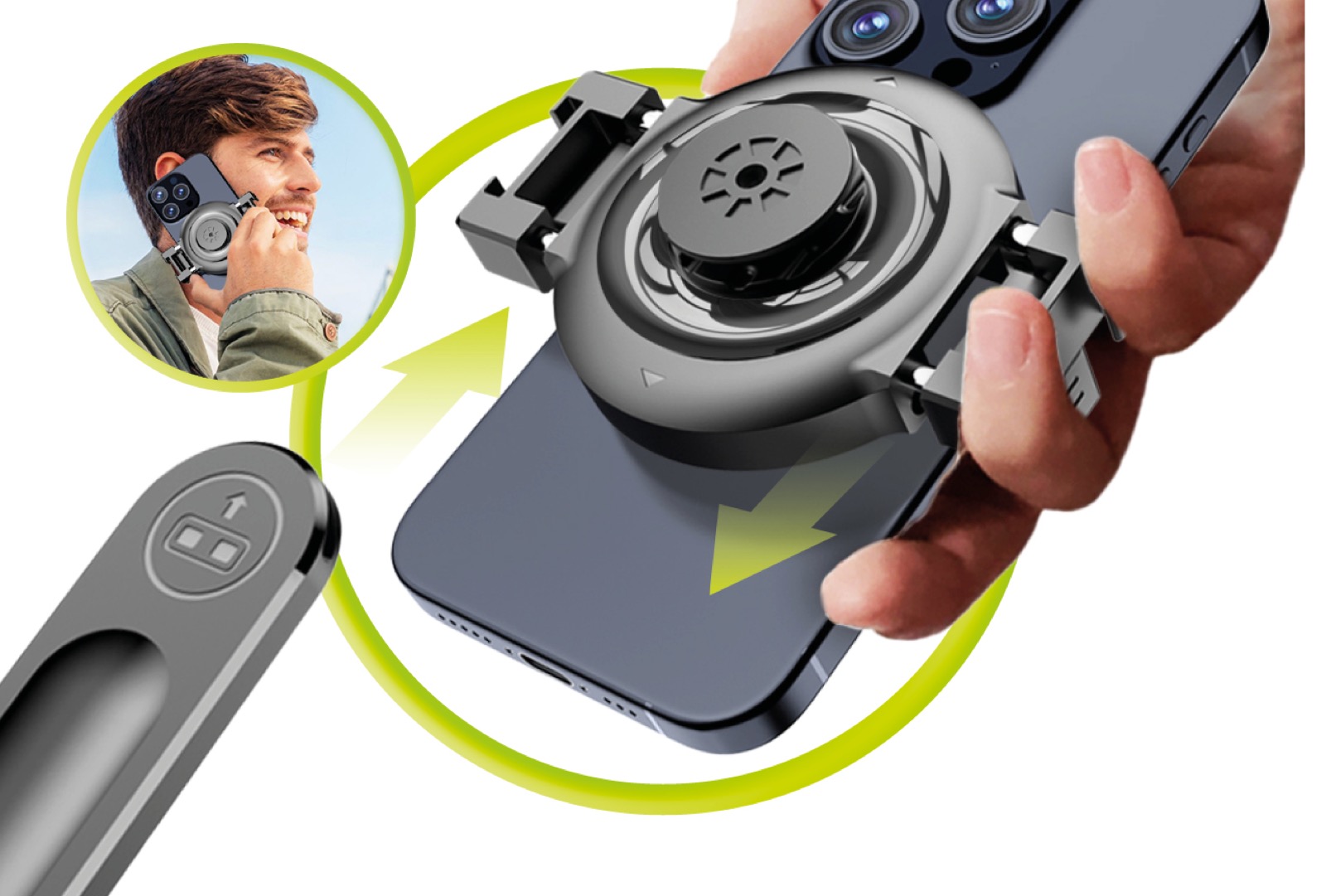 Detachable holder for freedom of movement