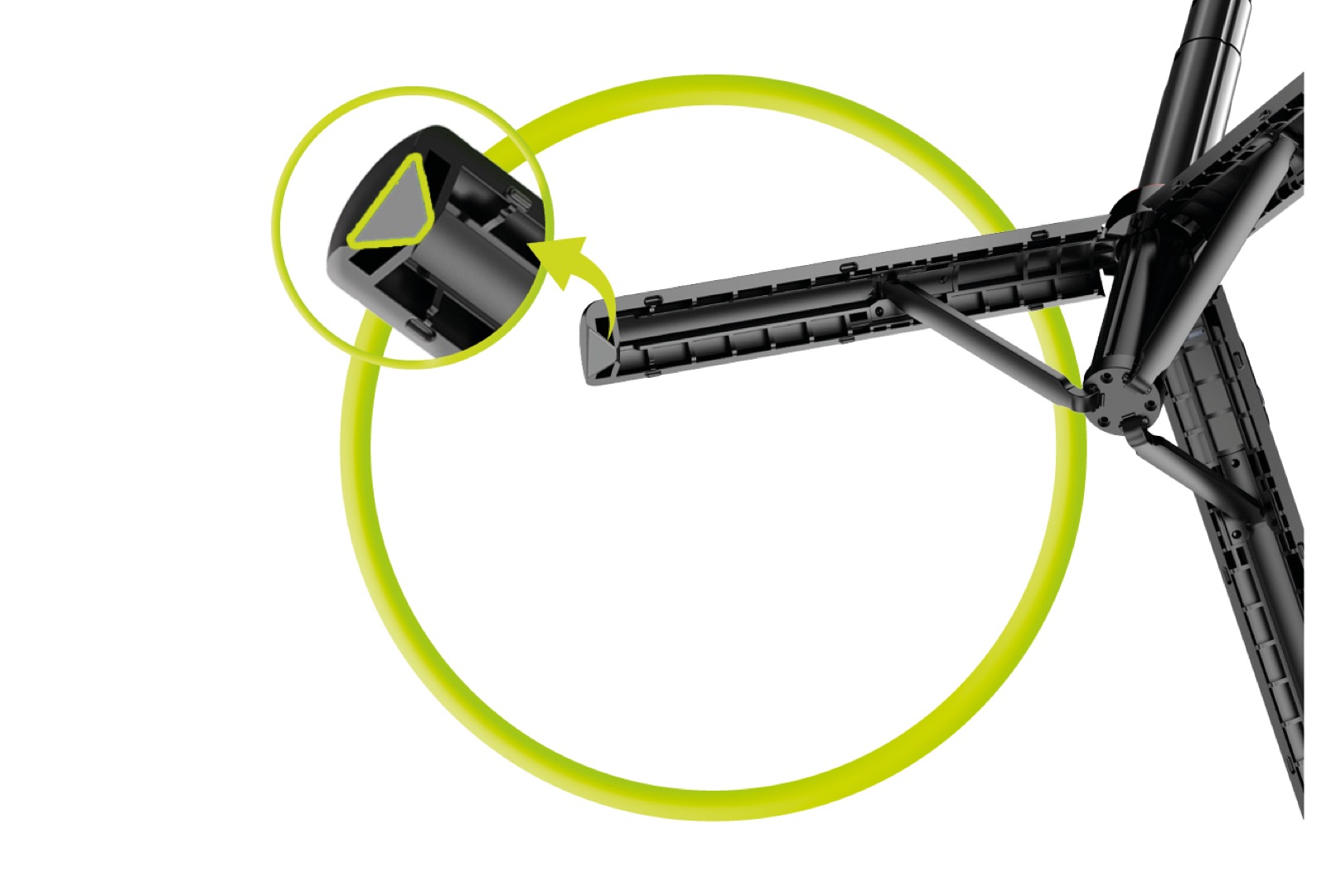 Stable tripod with non-slip pads